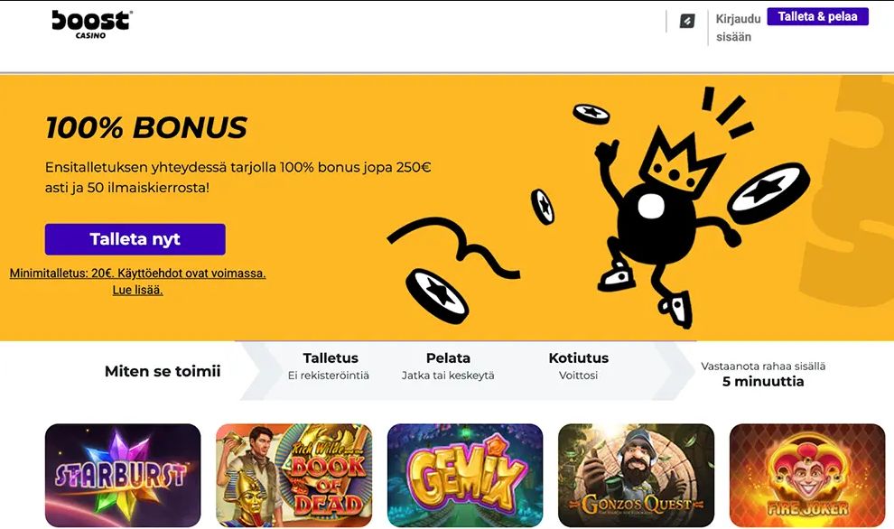 Boost casino Finland