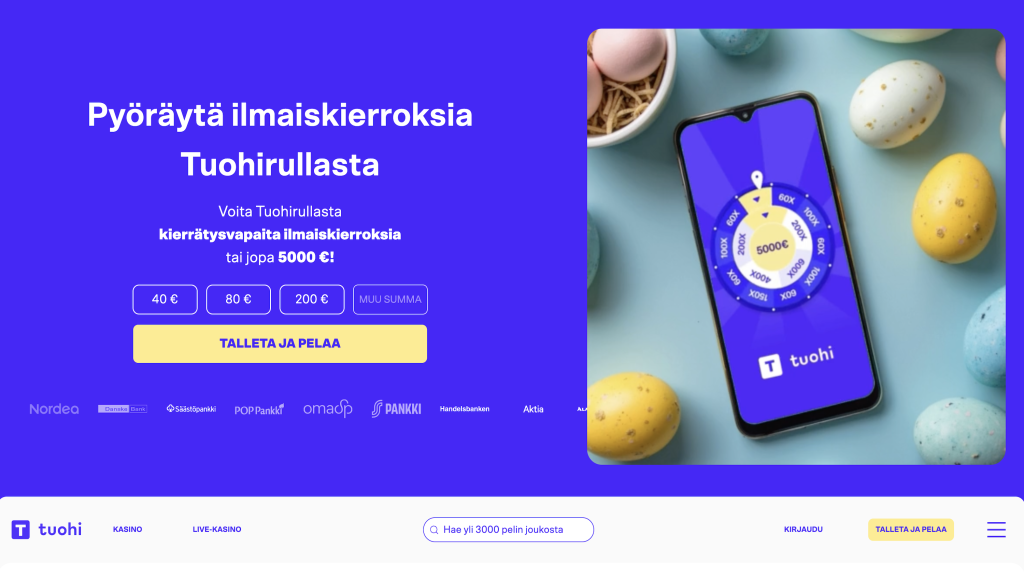Tuohi nettikasino Suomi