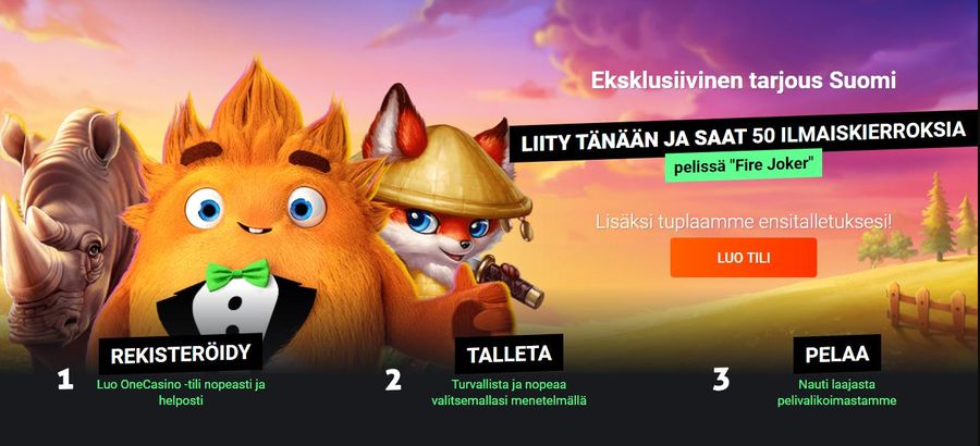 OneCasino Online Suomi: Pelit, Exclusive Bonukset